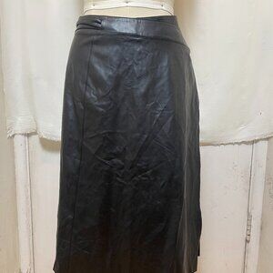 The Reset - Vegan Leather Wrap Skirt